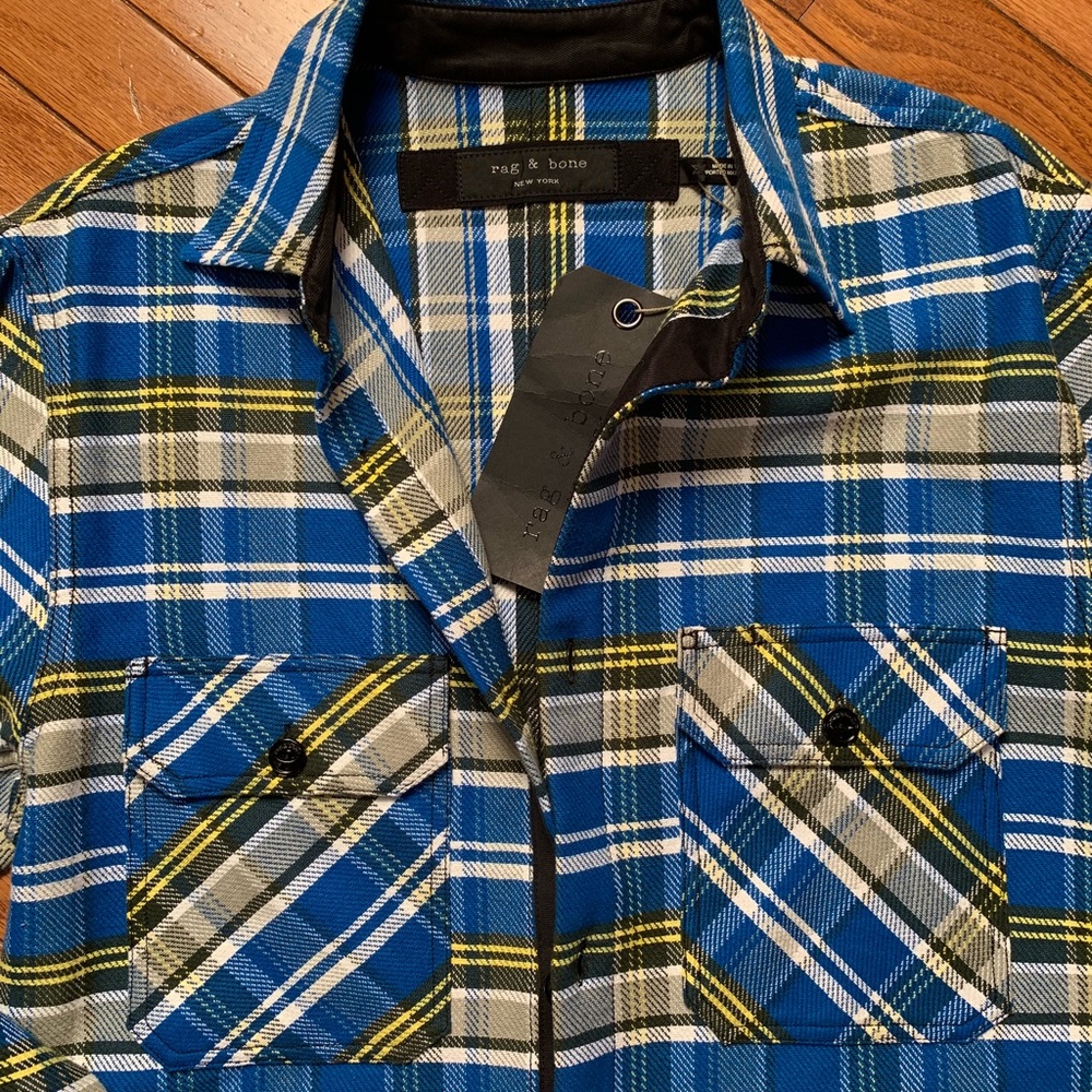 🆕RAG AND BONE Hudson plaid shirt jacket - Picture 4 of 6